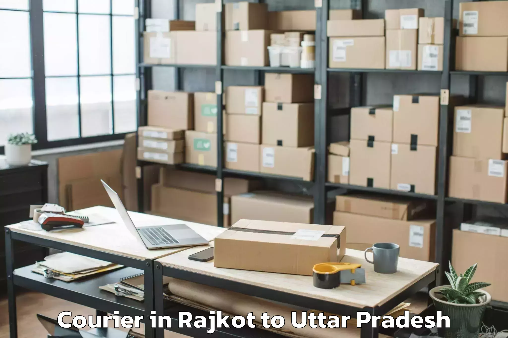 Book Your Rajkot to Ujhani Courier Today